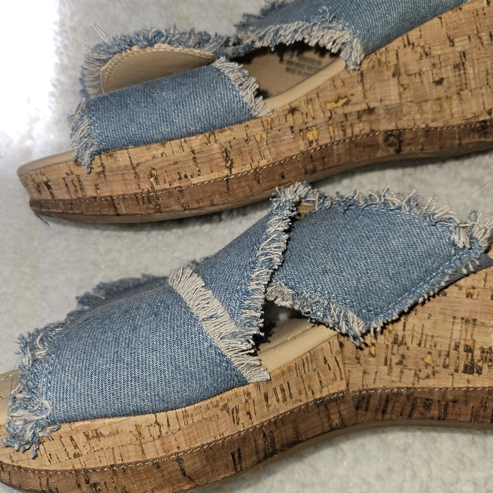 Comfort Est 1946 Womans Denim Slip On Shoes Size 11 - Picture 5 of 7